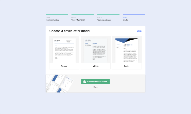 Recevez une lettre de motivation unique
