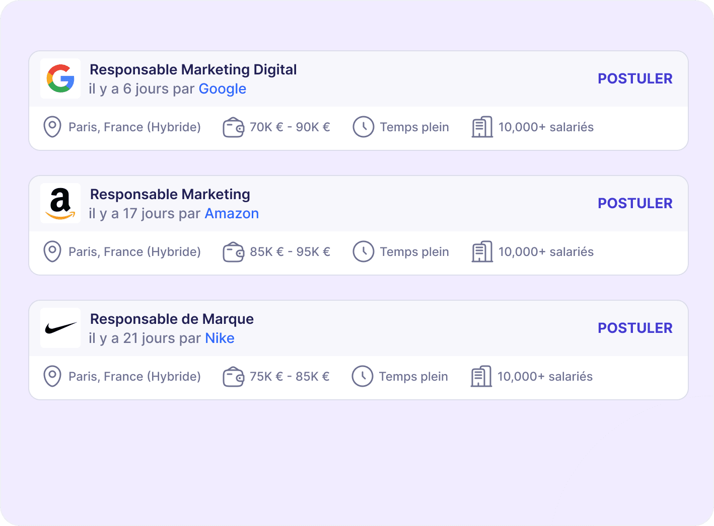 Recherche d’emploi