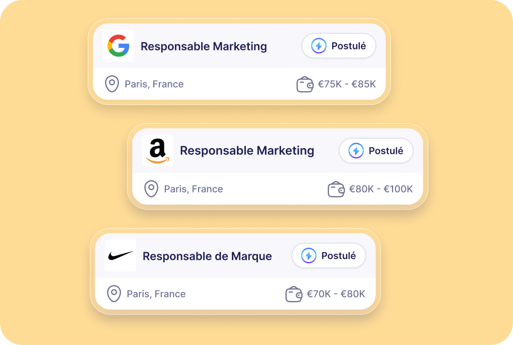 Suivez et gérez toutes vos candidatures en un seul endroit
