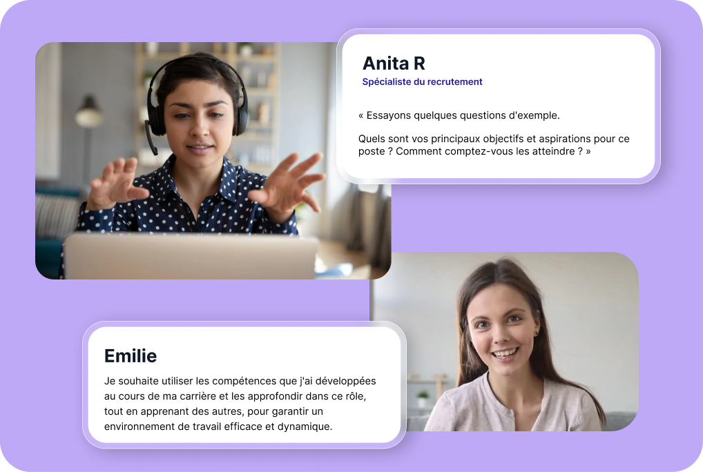 Obtenez l'aide de nos recruteurs à chaque étape