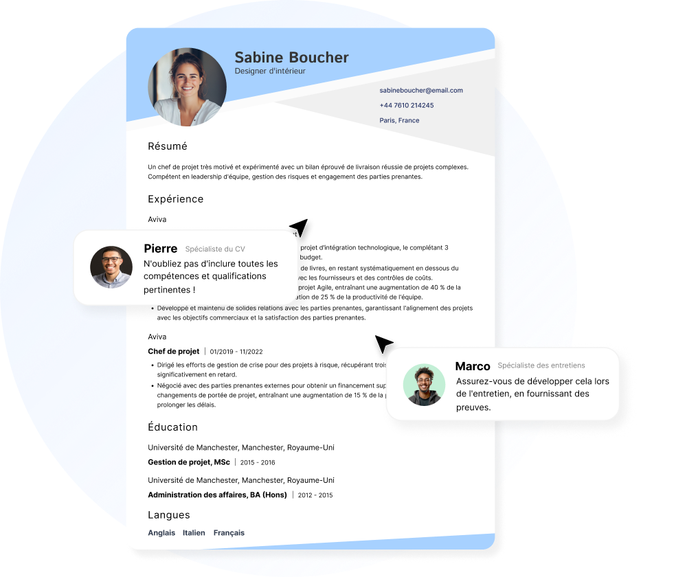 Adaptez votre CV à chaque rôle