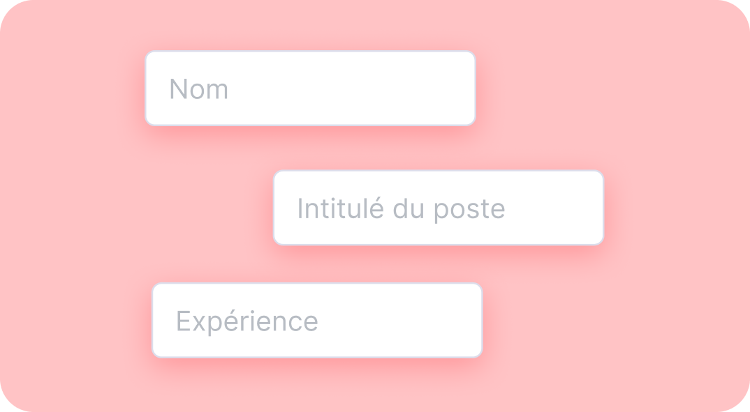 Renseignez vos informations